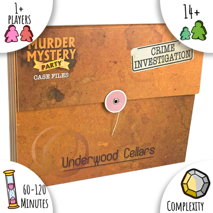 Murder Mystery Party Case Files Underwood Cellars - Available 2