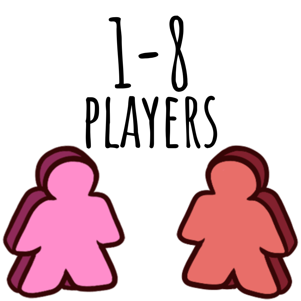 1 - 8 Players